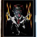 Kitsch Lowbrow Devil Krampus Mobster Hitman Handmade and SHS designed Black Metal Cigarette or ID or Business or ID Case Wallet
