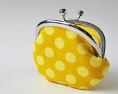 coin purse - yellow dots - oktak