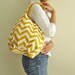 Tote bag - yellow chevron stripes