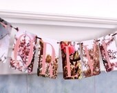 Littleput Vignette -Forever-  A string of photographs for your wall,  cherry blossoms, winter trees and vintage gorgeous.