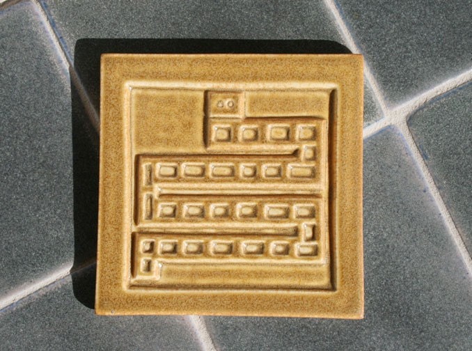Native American Plains Snake design - Handmade ceramic tile for your kitchen backsplash, fireplace or home decor