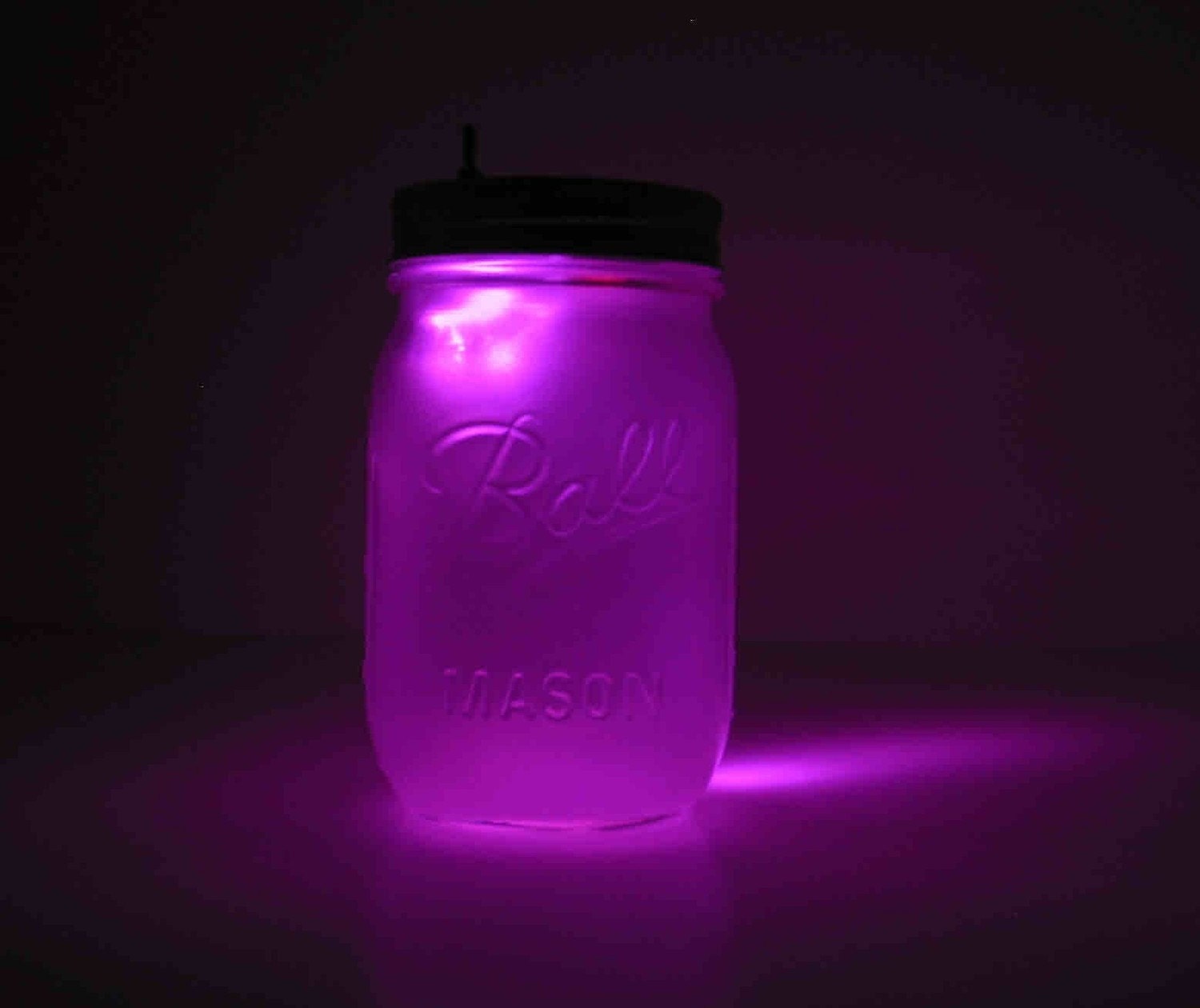 Lavender Mason Jar Night Light