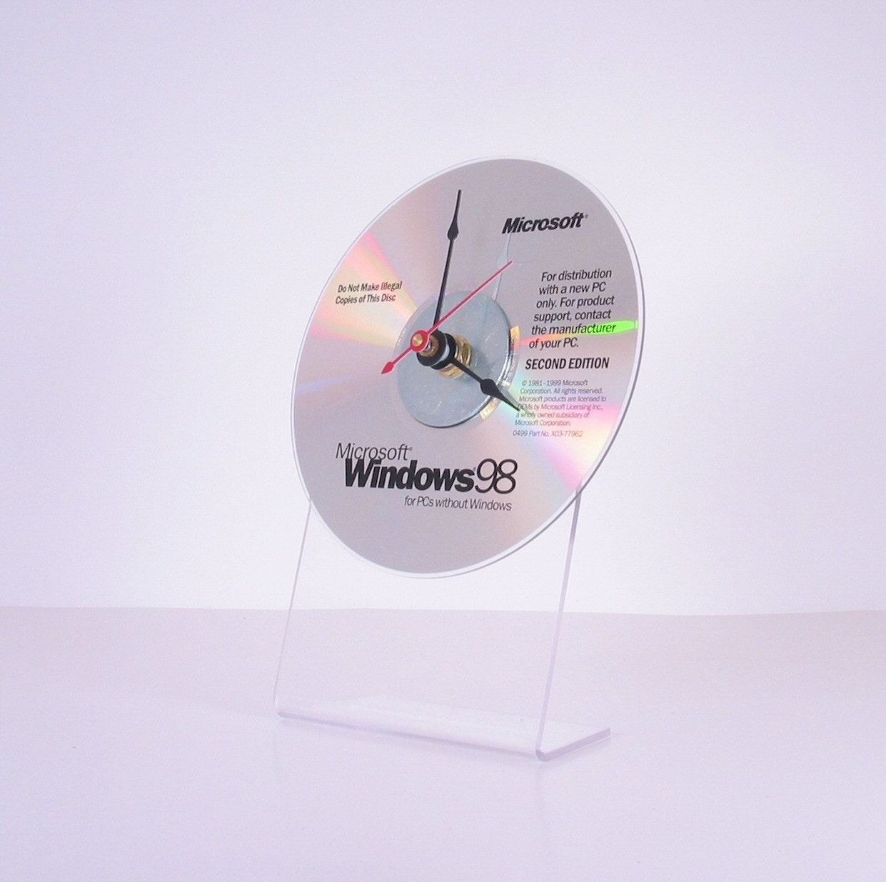 Microsoft Windows 98 CD  Rom Clock