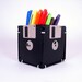 Floppy Disk Pen and Pencil Holder (BLACK)