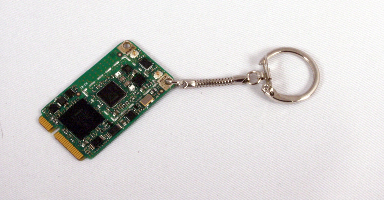 Computer Circuit Board WiFi Key Chain