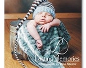 Newborn Munchkin Hat baby boy Photo PROP blue w chocolate brown stripe Stocking Cap Pick 2 Colors KNiT 2 Order unigender Featured parentsco