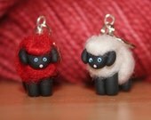 Valentine Woolly Sheep Stitch Markers (Flock of 4)