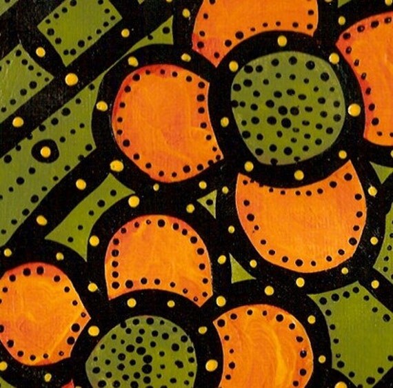 Original Flower Painting Orange Flowers M Collins Free US Shipping WWAO