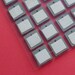 silvery block alphabet stickers / stone texture . LAST in stock