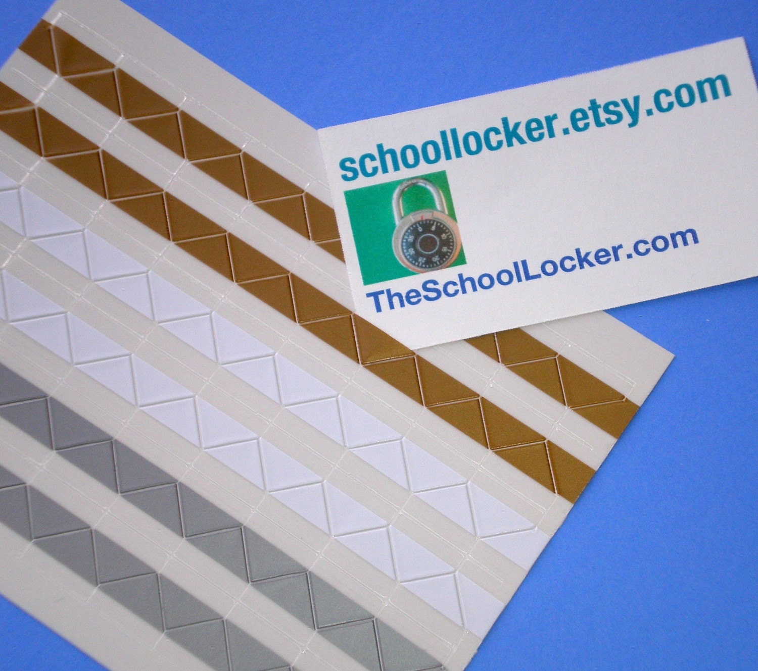 metallic and white photo corners . 408 pieces . 3 color assortment . self-adhesive stickers . LAST in stock