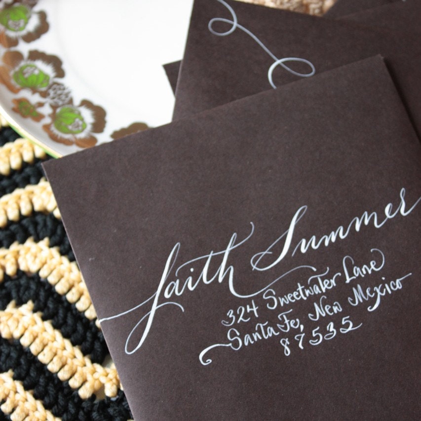 CALLIGRAPHY - Wedding Invitation Addressing