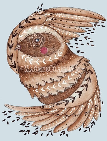 Bird art print, "My Sparrow Sweet"