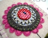 Big Flower Felt Gadget Sleeve