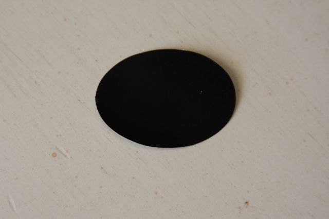 Set of 12 Chalkboard Tag Sticker Labels, Oval 1 1/2"