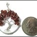 January Tree - Garnet Tree of Life Pendant in Sterling Silver Wire Wrapped January Baby Birthstone Birthday Gift