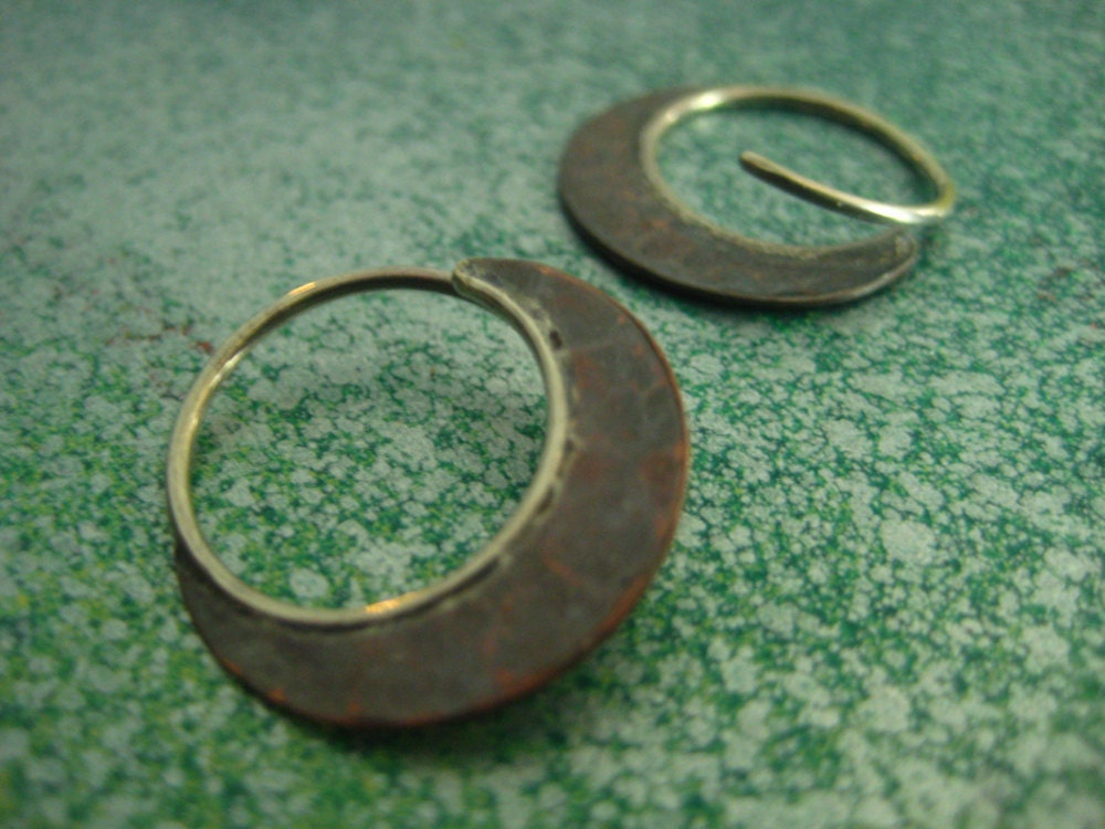 copper sliver hoops
