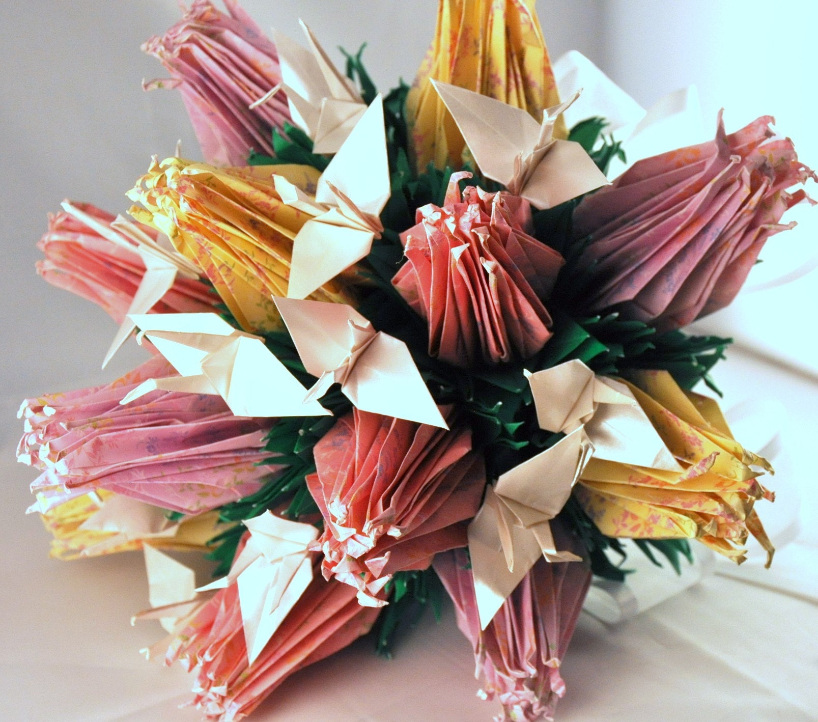 Pastel Spring Print Bridal Bouquet