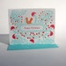 Folksy Happy Holidays letterpress cards set of 6
