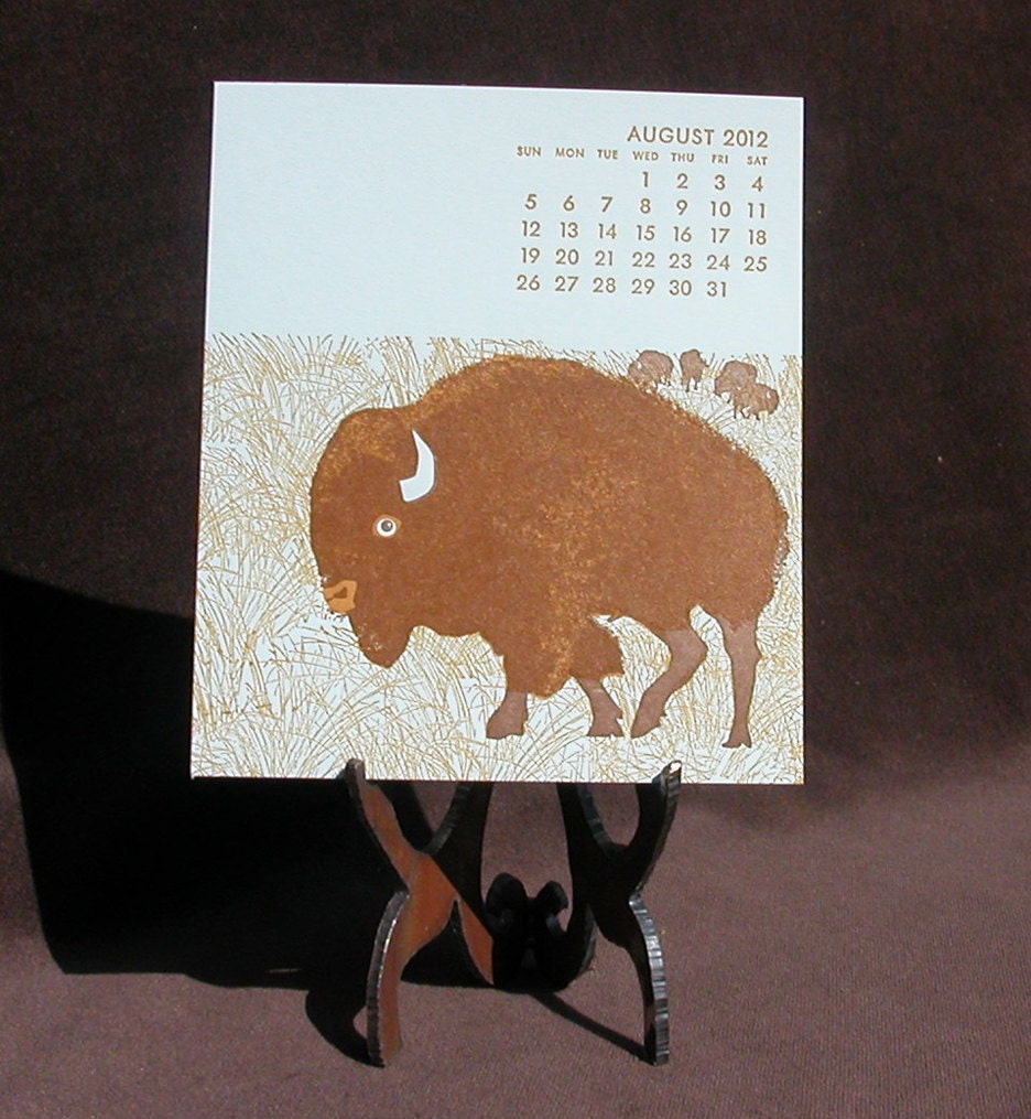 2012 Ilee letterpress and silkscreen calendar