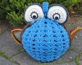 Owl Tea Cosy - Royal Blue - made to order