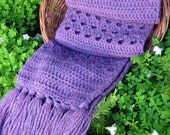 Modern Vintage Crochet Scarf - Autumn Accessories - custom made to order for you