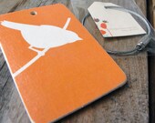 Bird Luggage/Bag Tag III W/ a Stainless Steel Wire Ring