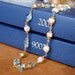 Blue Topaz and Pearl Necklace, Gemstone and Pearl Necklace, Bridal Necklace, Wedding Necklace, Pearl Necklace, Blue Topaz Necklace