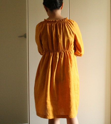 linen dress, womens clothing. maternity. spring summer wear. handmade by pamelatang