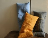 LINEN EYE PILLOWS set of 3. filled with organic french lavender and flax seeds. ooak handmade by pamelatang