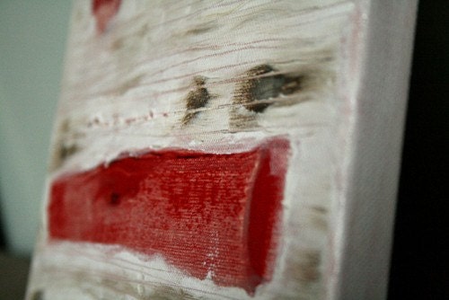 ORIGINAL ART red n white