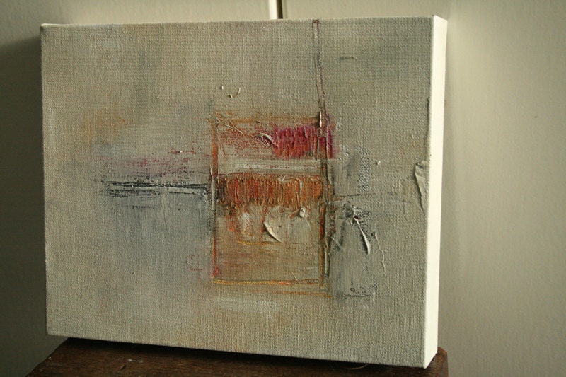 UNTITLED 03.11 original art ABSTRACT PAINTING. acrylic on gallery canvas. 8"x10" by pamelatang