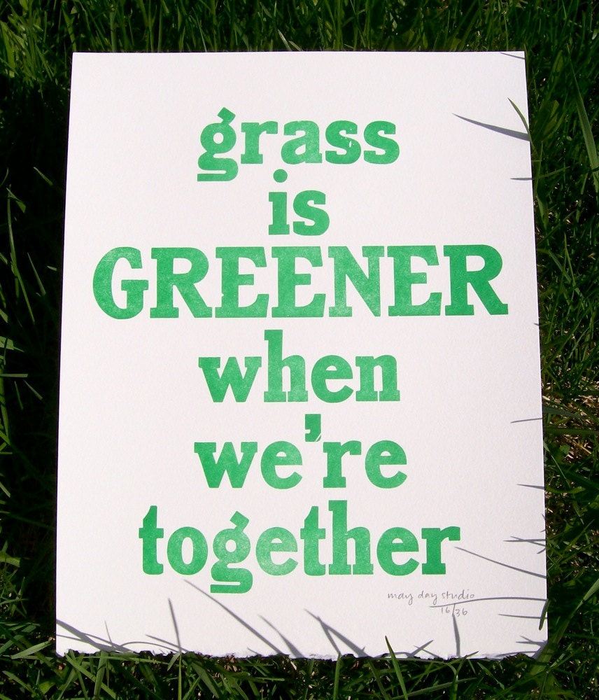 Grass is Greener Broadside