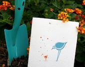 Bird Talk - plantable card embedded with wildflower seeds