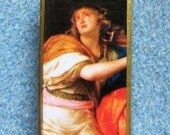 Saint Mary Magdalene Catholic Altered Art Recycled Domino Pendant MM1