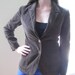 Chocolate Brown Corduroy Women's Jacket- Medium