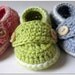 Crochet Baby Booties Wool Little Button Loafers You Choose Size and Colors Many Colors To Choose From