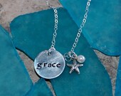 Children's Name Charm Necklace