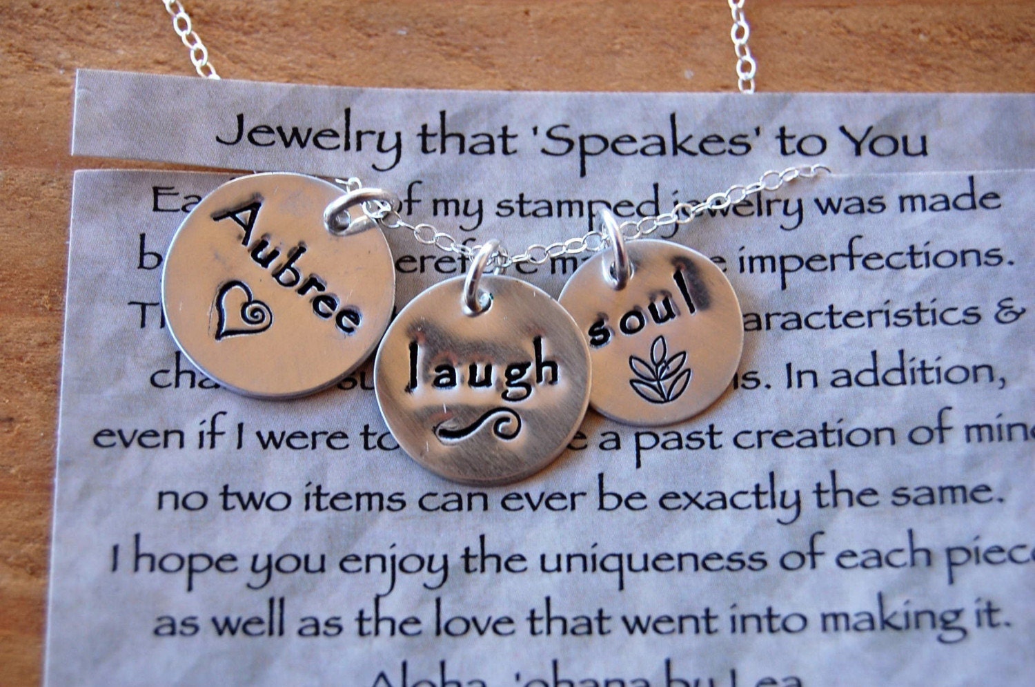 Sterling Silver Mother's Necklace with Multi-Sized Discs