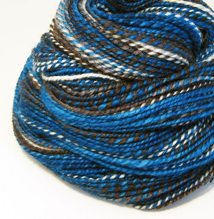Handspun Yarn - Tardis - 120 Yards