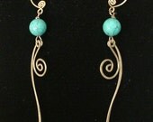 Blue Fire Earrings