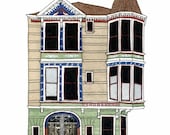 House With Turret, San Francisco - Postcard