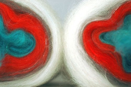 NEW SIAMESE Striping Roving- Vintage Vespa - (TWO identical 3.7 oz. center-pull bumps totaling 7.4 oz.)