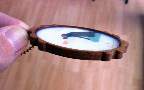 Wooden pet necklace