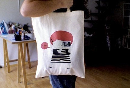 Say cheese tote bag