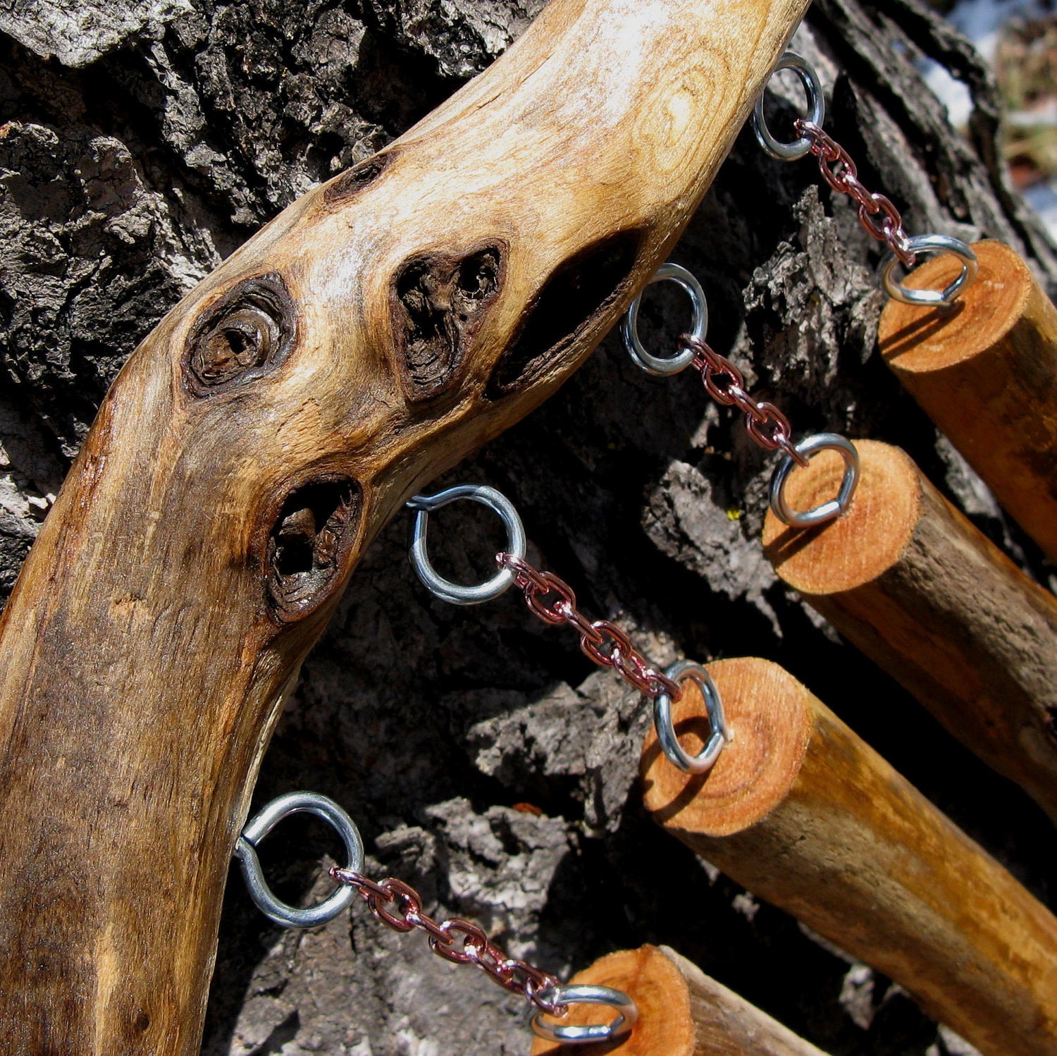 Rustic Driftwood Knock Chimes