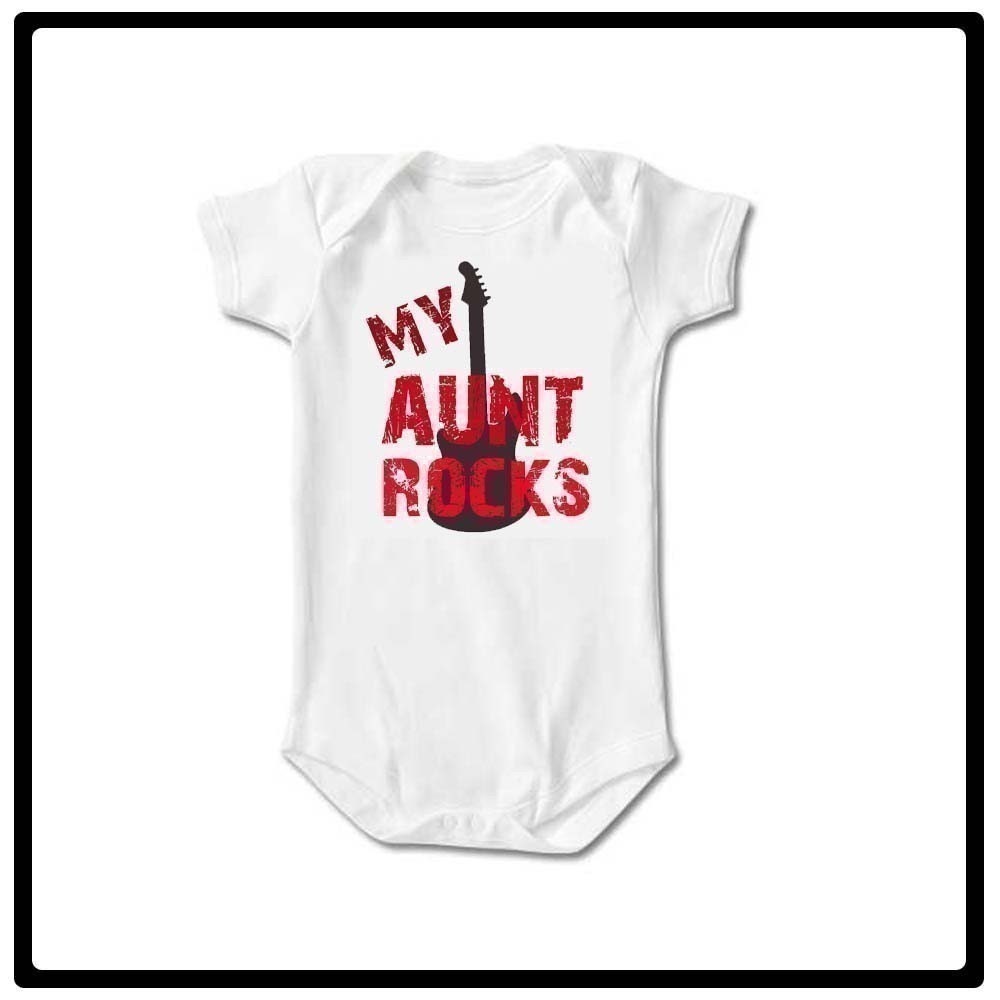 MY Aunt Rocks - Baby Bodysuit or Toddler TEE - Available in newborn up to 6T