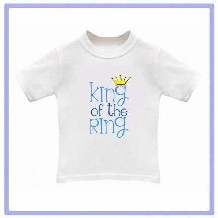 PERSONALIZED KING of the RING ( for the ring bearer) - Baby Onesie or Toddler Tee - Available in newborn up to 6T