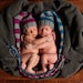 Twin Stocking Hats set of two infant newborn photography props