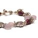Pink Chalcedony Bracelet - Faceted Pearl and Sterling Silver