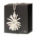 White Pearl Necklace Pendant, Stick Pearls, Emerald and Sterling Silver
